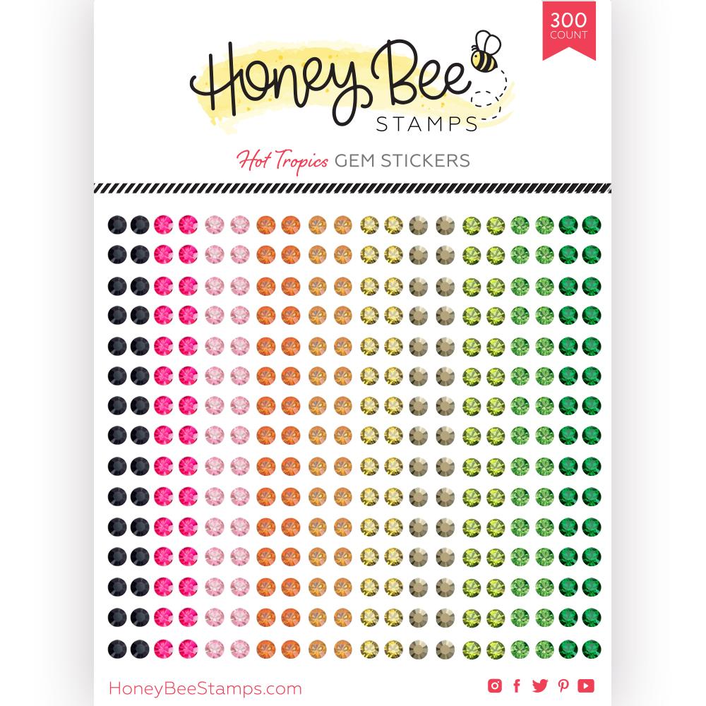 Honey Bee - Gem Stickers | 300 Count | Hot Tropics