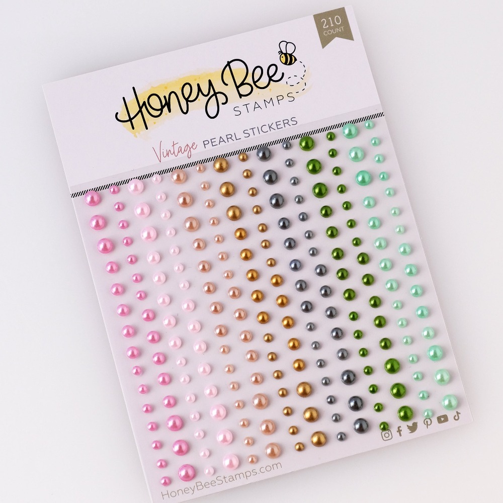 Honey Bee - Vintage Pearls- Pearl Stickers - 210 Count