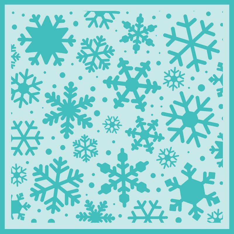 Honey Bee - Snowfall | Background Stencil
