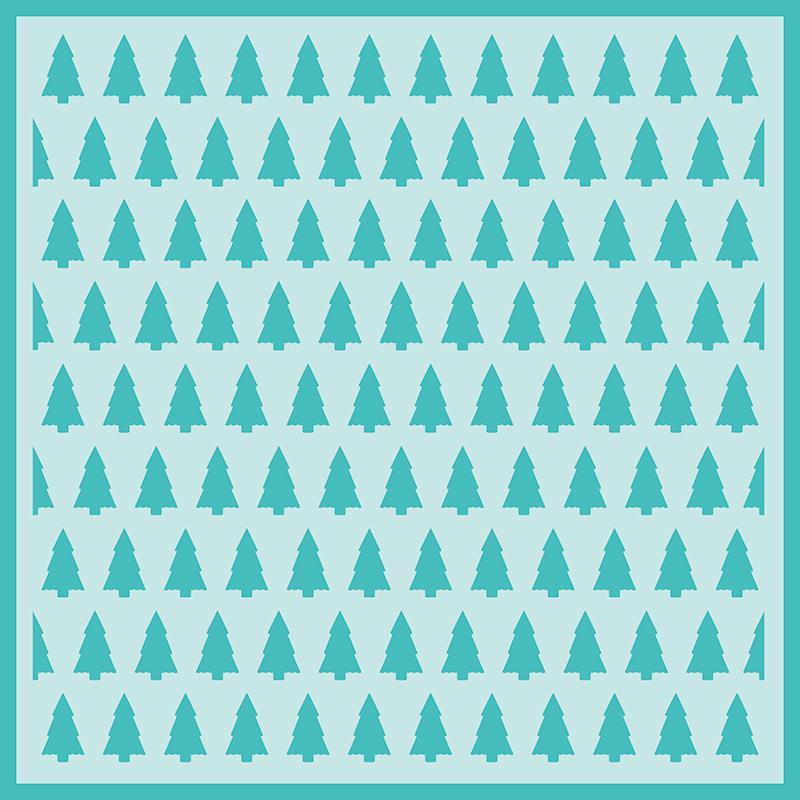 Honey Bee - Mini Pines | Background Stencil