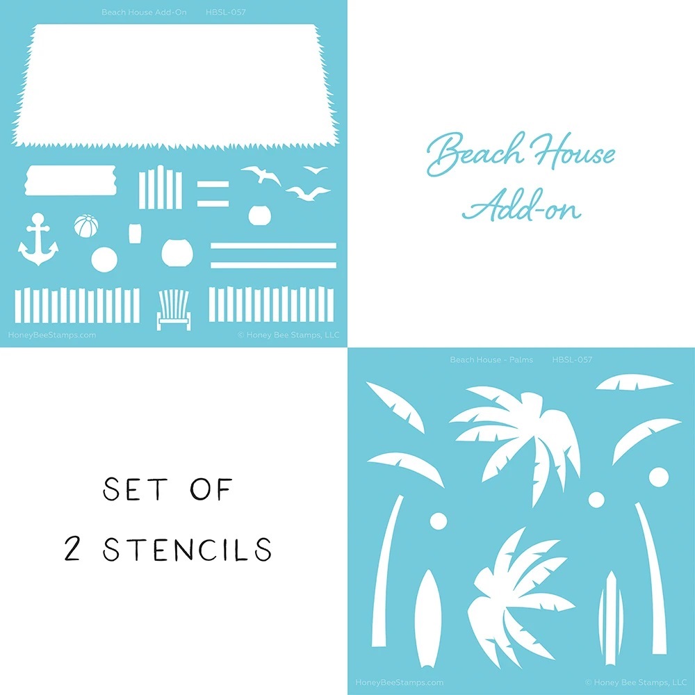 Honey Bee - Beach House | Stencils | Set of 2