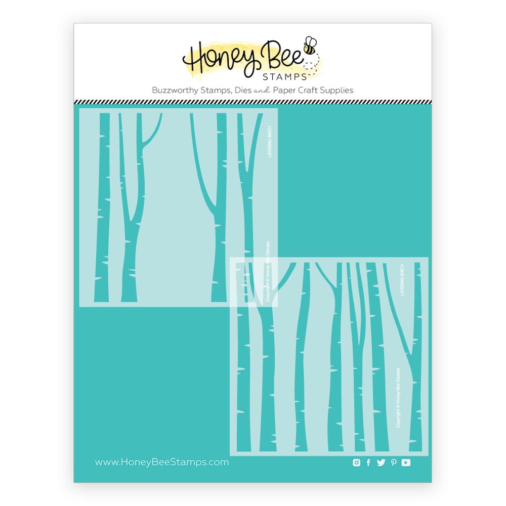 Honey Bee - Layering Birch Trees | Stencils | Set of 2