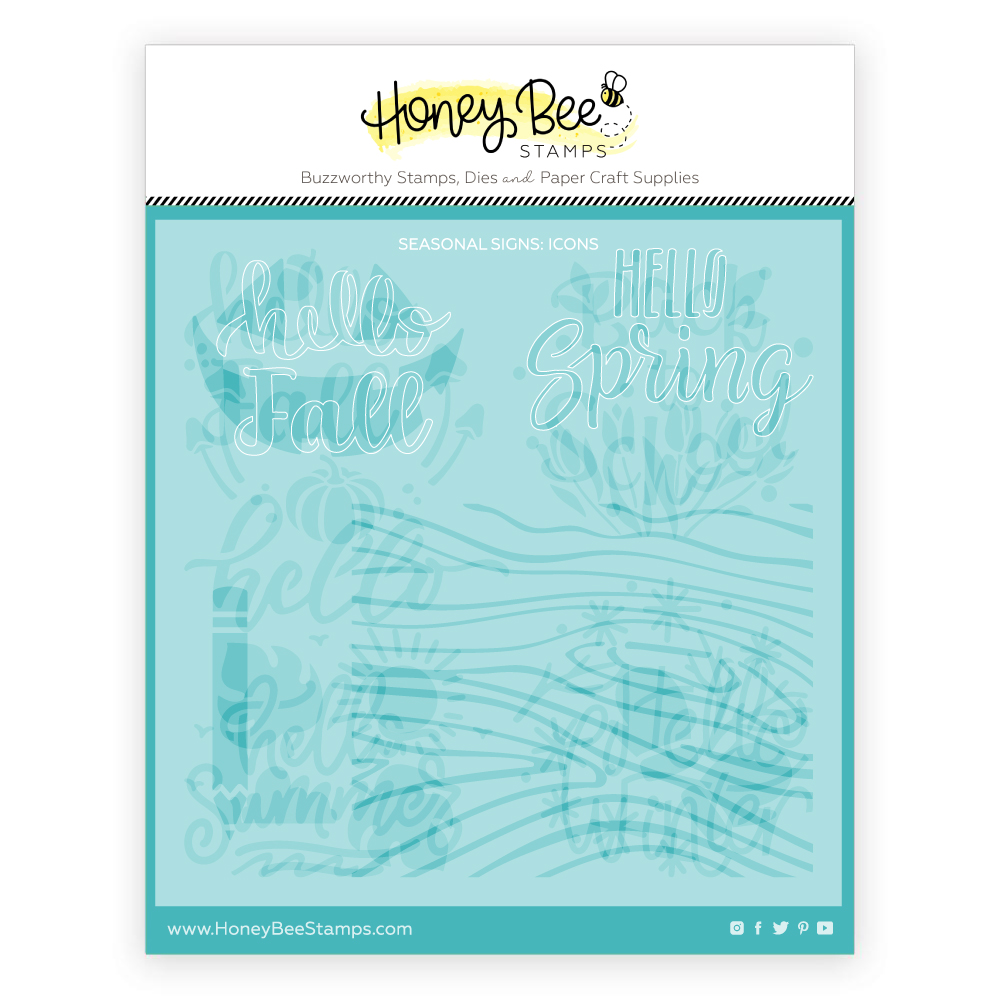 Honey Bee - Seasonal Signs - Set of 3 Coordinating Stencil