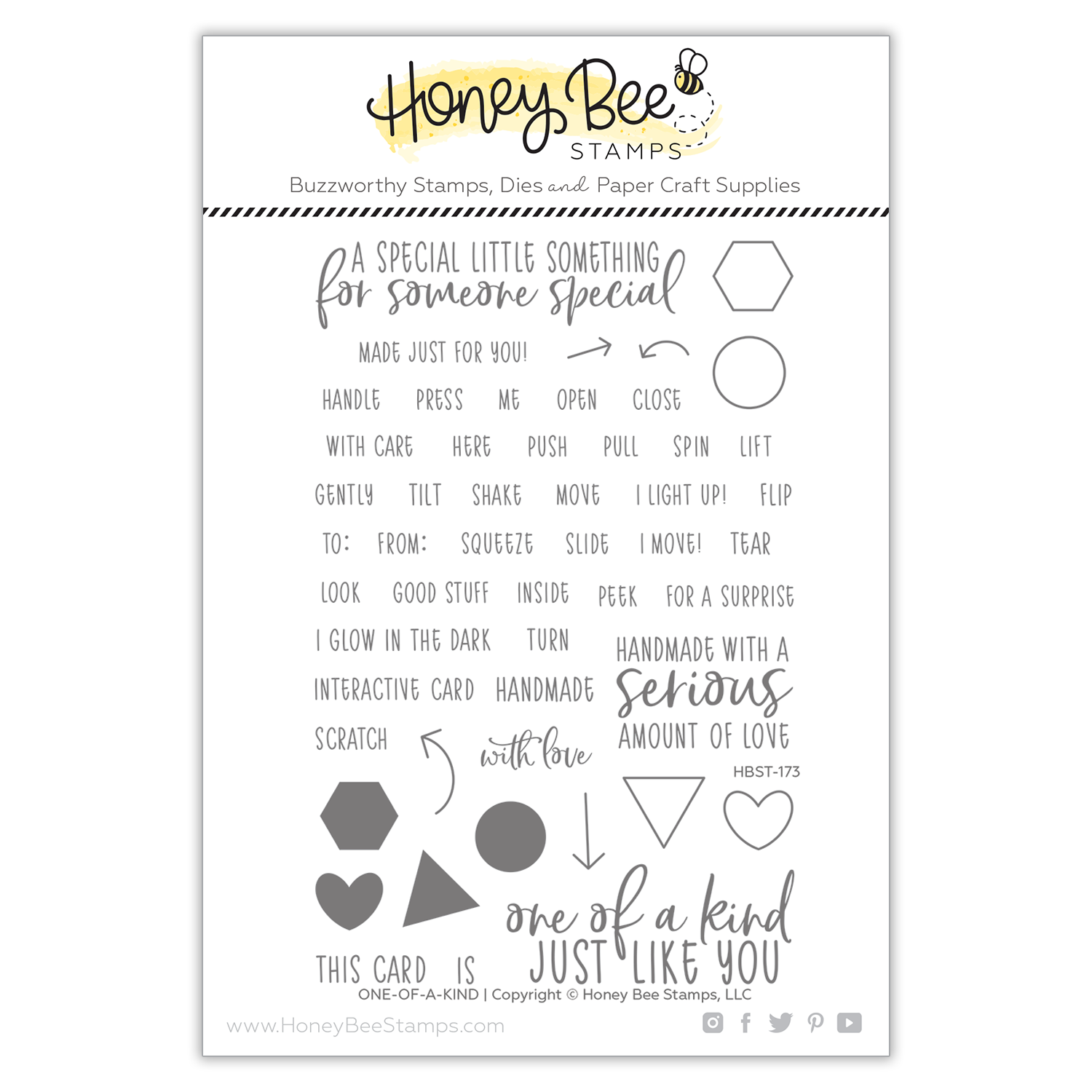 Honey Bee - One-Of-A-Kind | 4x6 Stamp Set