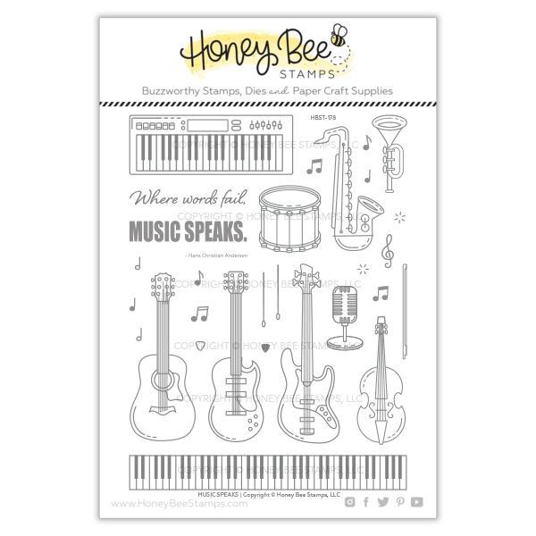 Honey Bee - Music Speaks | 6x8 Stamp Set