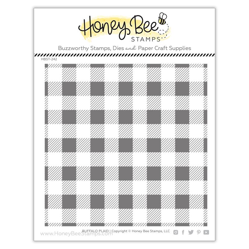 Honey Bee - Buffalo Plaid | 6x6 Stamp Set