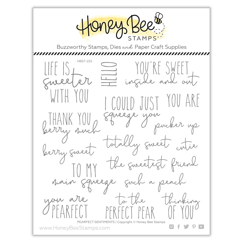 Honey Bee - Pearfect Sentiments | 6x6 Stamp Set