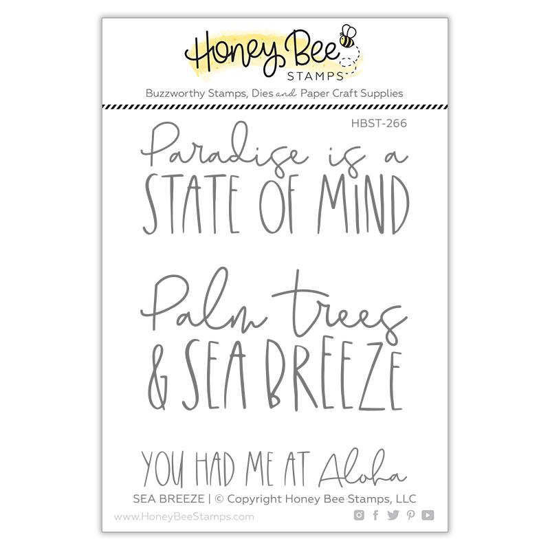 Honey Bee - Sea Breeze | 3x4 Stamp Set