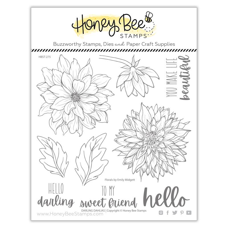 Honey Bee - Darling Dahlias | 6x6 Stamp Set