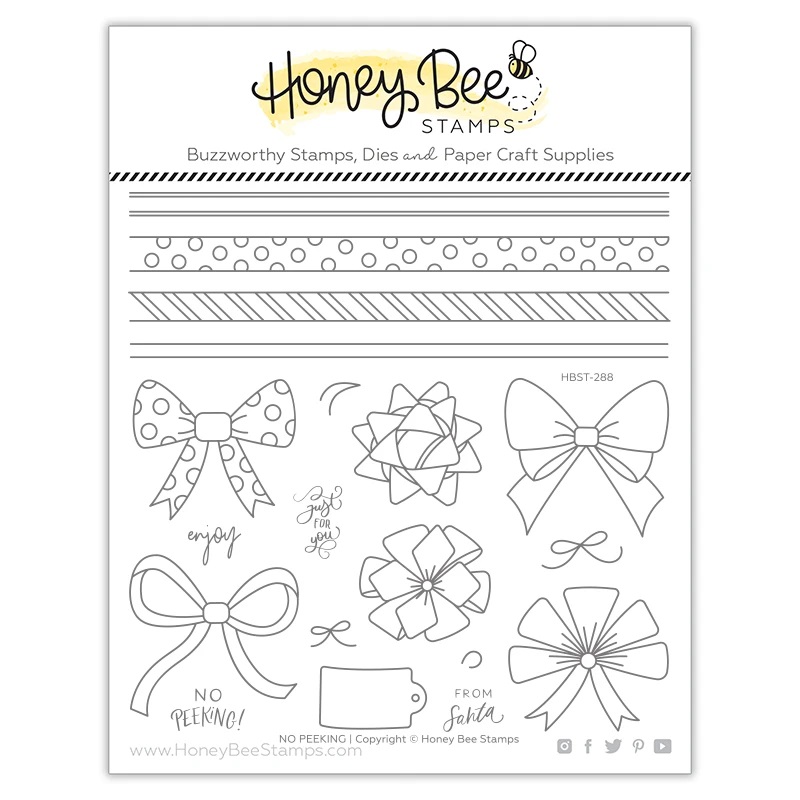 Honey Bee - No Peeking | 6x6 Stamp Set