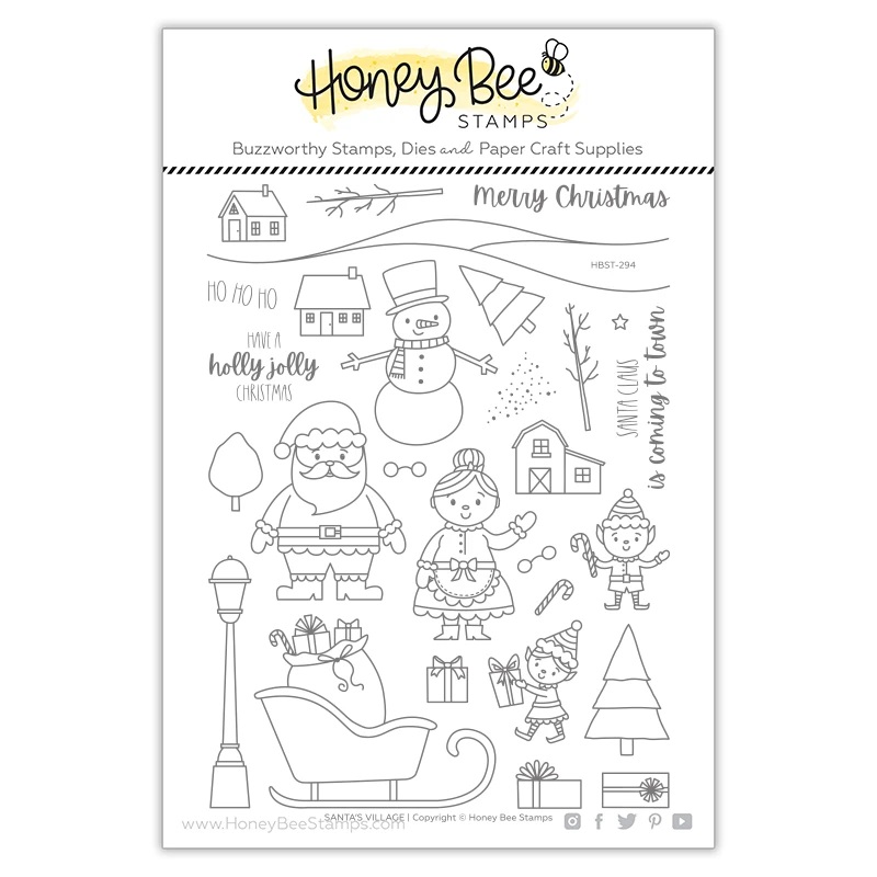 Honey Bee - Santa's Village | 6x8 Stamp Set