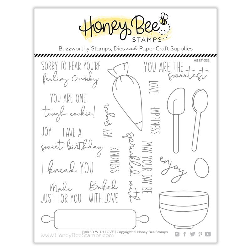 Honey Bee - Baked With Love | 6x6 Stamp Set