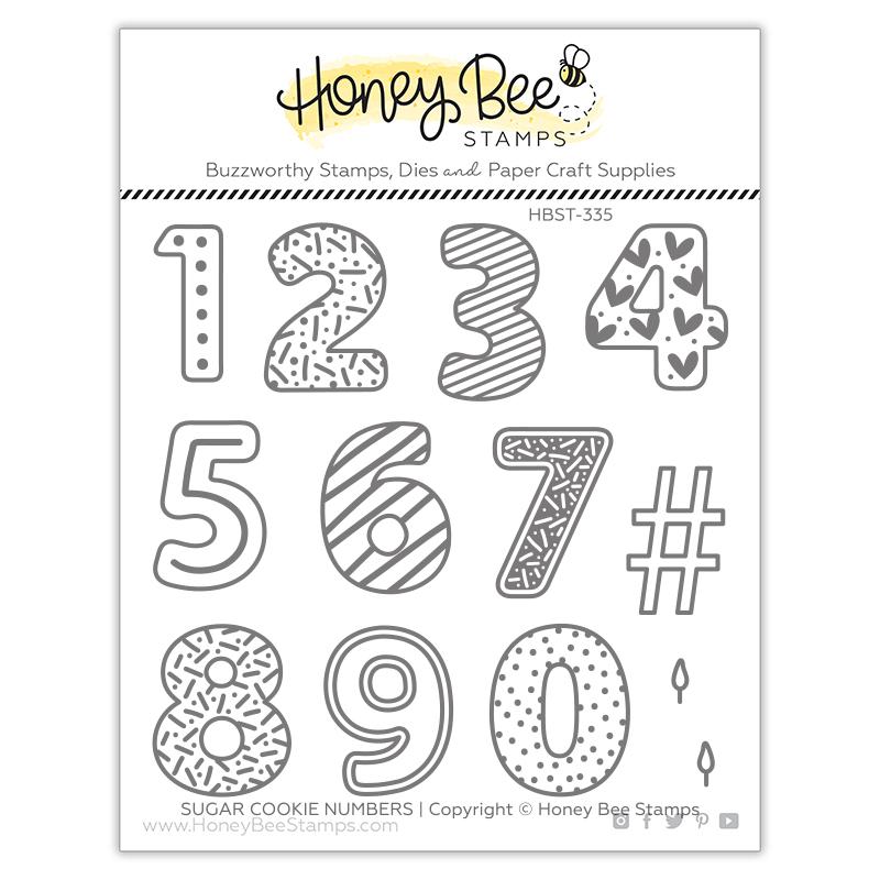 Honey Bee - Sugar Cookie Numbers | 4x4 Stamp Set