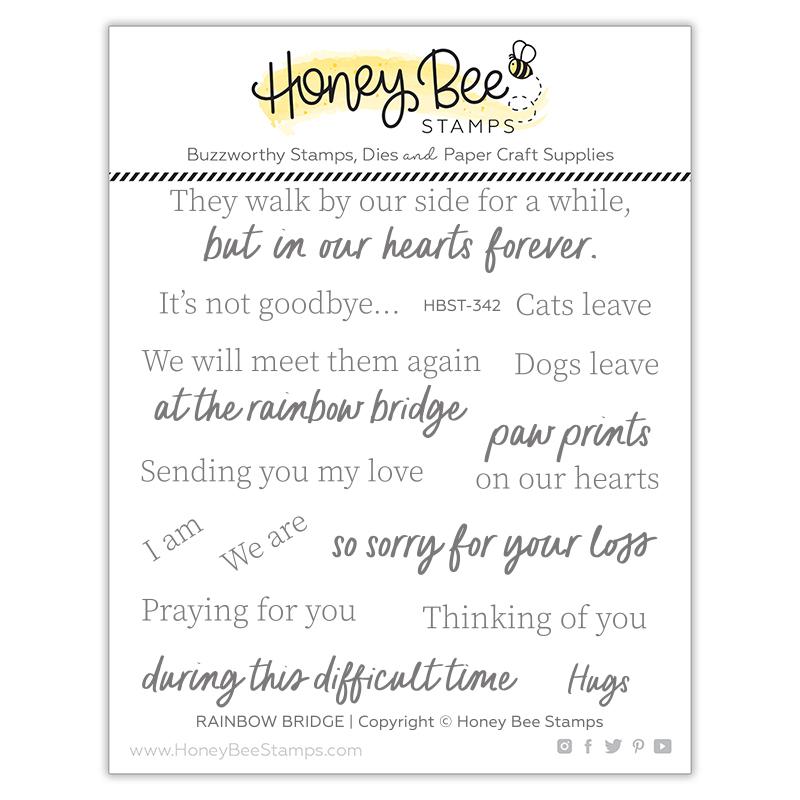 Honey Bee - Rainbow Bridge | 4x4 Stamp Set
