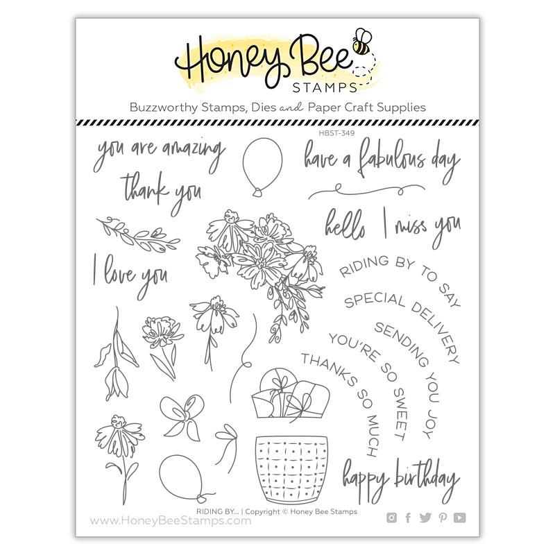 Honey Bee - Riding By | 6x6 Stamp Set