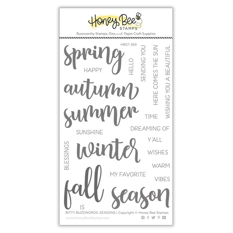 Honey Bee - Bitty Buzzwords: Seasons | 4x6 Stamp Set