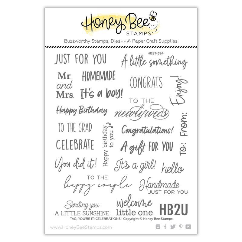 Honey Bee - Tag, You're It: Celebrations | 5x6 Stamp Set