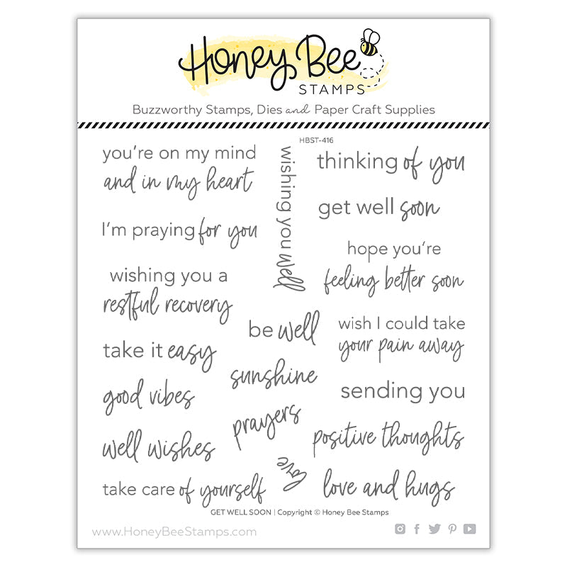 Honey Bee - Get Well Soon | 6x6 Stamp Set
