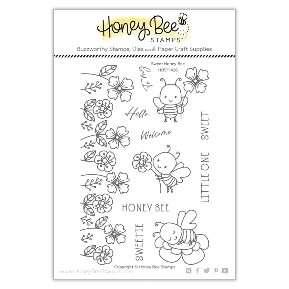 Honey Bee - Sweet Honey Bee | 4x6 Stamp Set