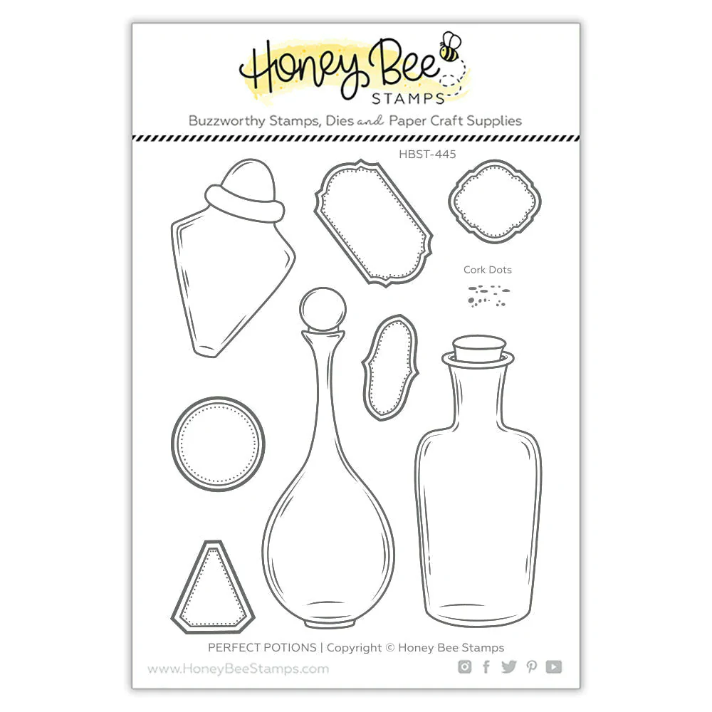 Honey Bee - Perfect Potions - 5x6 Stamp Set