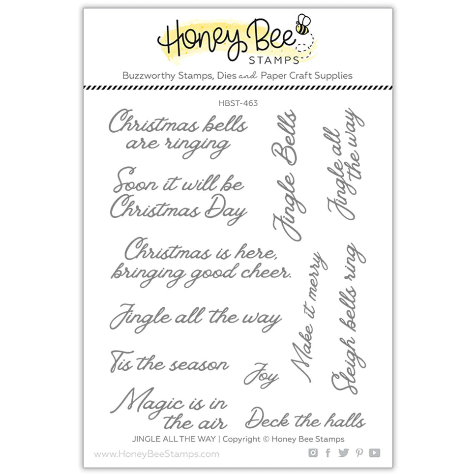 Honey Bee - Jingle All The Way - 4x5 Stamp Set