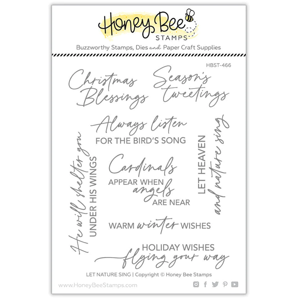 Honey Bee - Let Nature Sing - 4x5 Stamp Set