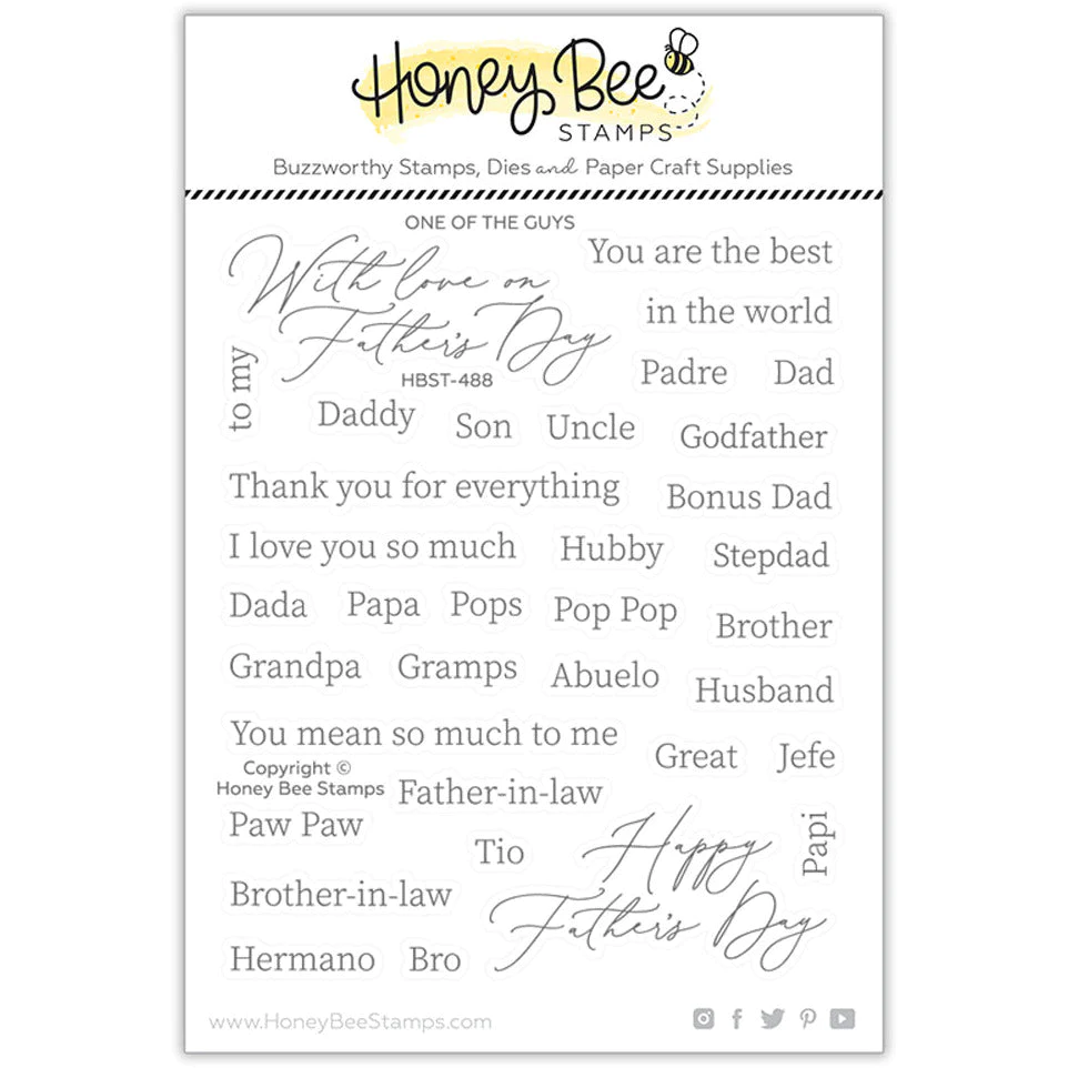 Honey Bee - One Of The Guys 5x6 Stamp Set