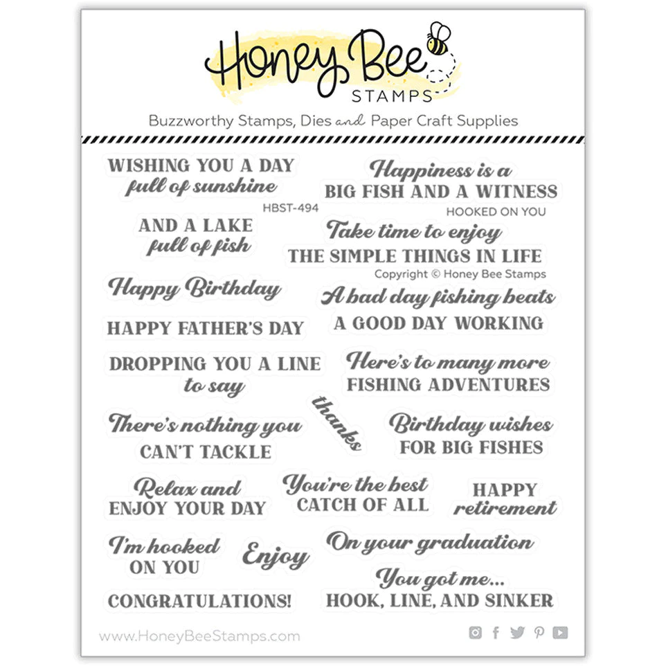 Honey Bee - Hooked on You 6x6 Stamp Set