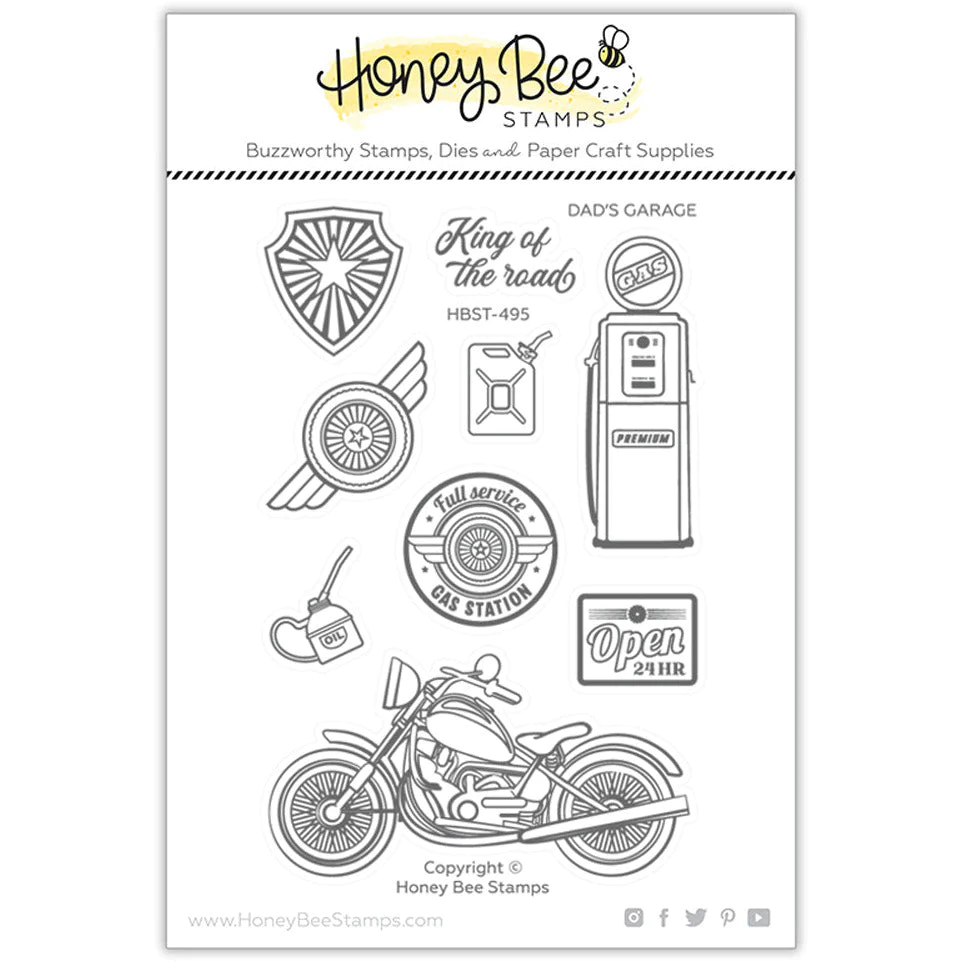 Honey Bee - Dad's Garage 4x6 Stamp Set