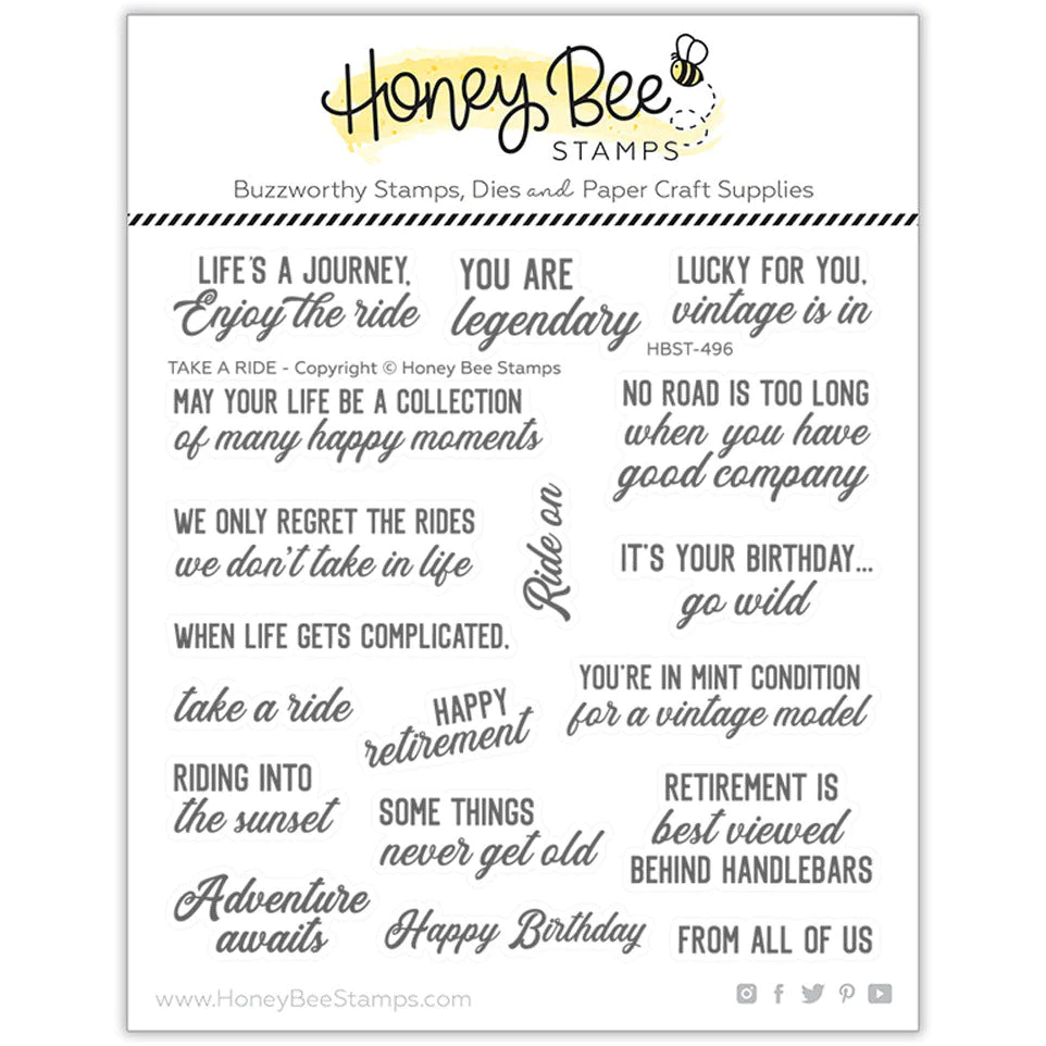Honey Bee - Take A Ride 6x6 Stamp Set