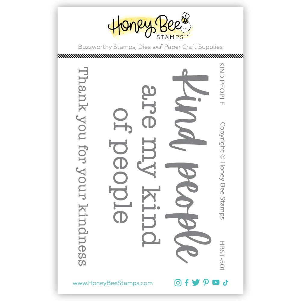 Honey Bee - Kind People - 3x4 Stamp Set