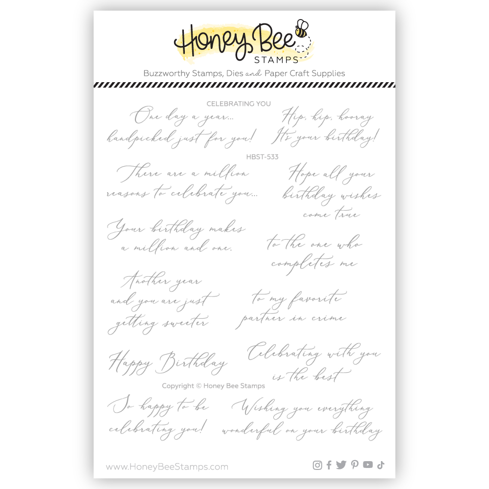 Honey Bee - Celebrating You 5x6 Stamp Set