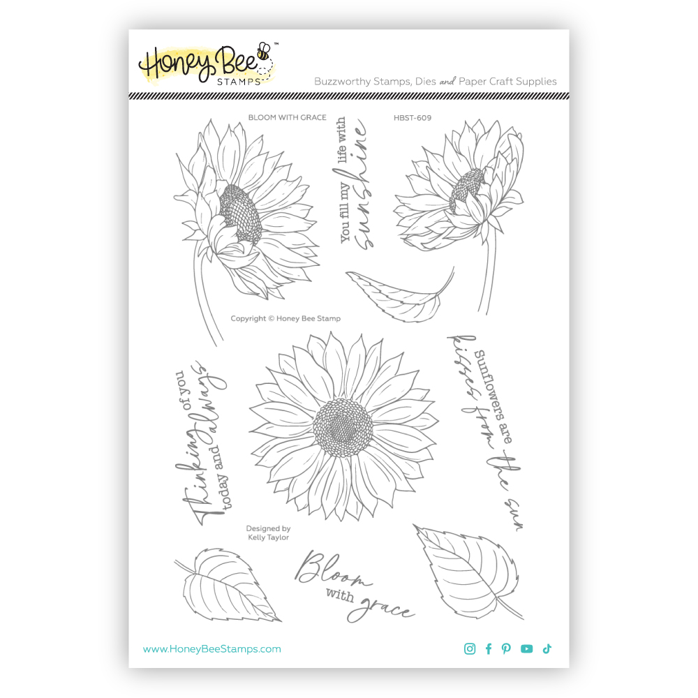 Honey Bee - Bloom With Grace 6x8 Stamp Set