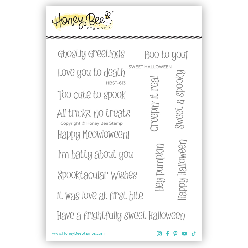 Honey Bee - Sweet Halloween 4x5 Stamp Set