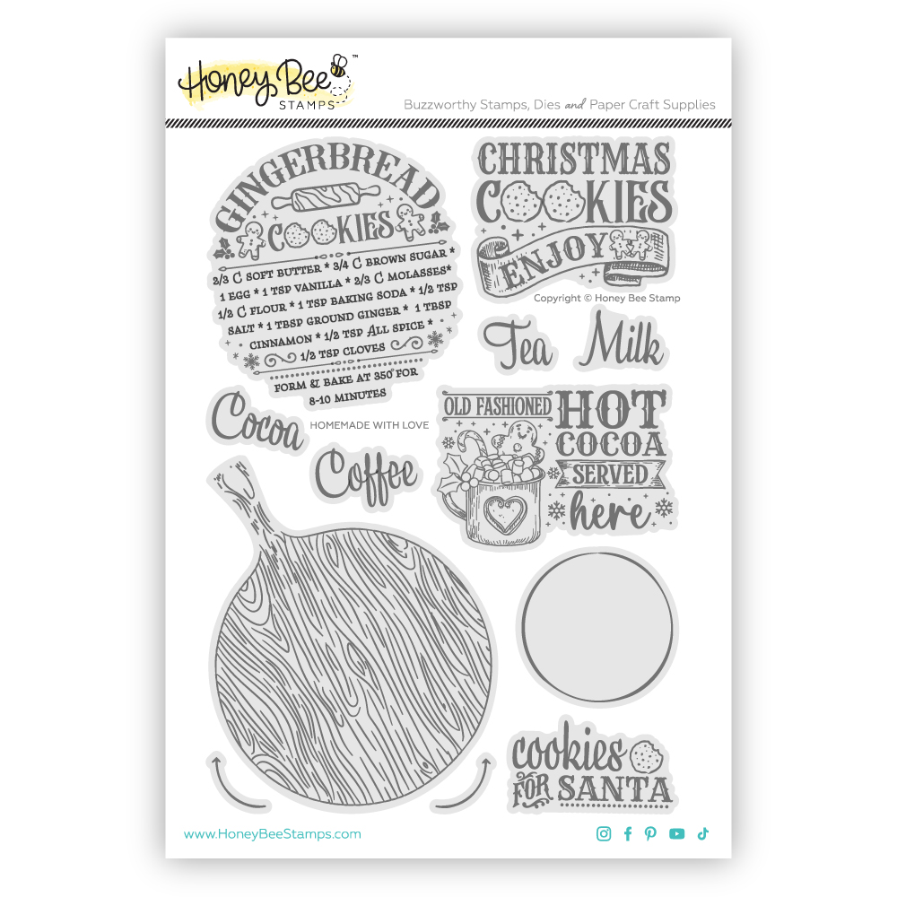 Honey Bee - Homemade With Love 6x8 Stamp Set
