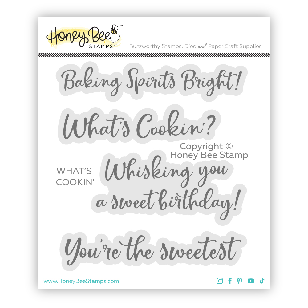 Honey Bee - What's Cookin' 3x3 Stamp Set