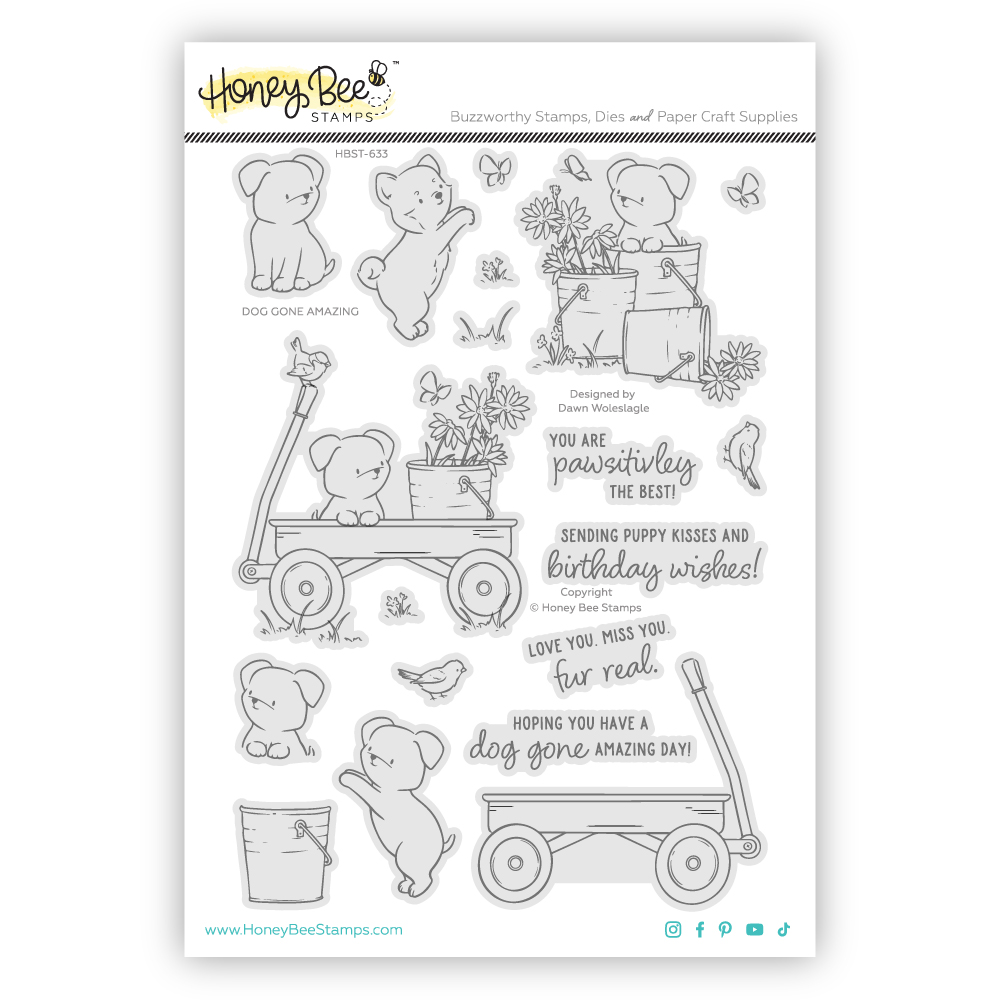 Honey Bee - Dog Gone Amazing 6x8 Stamp Set