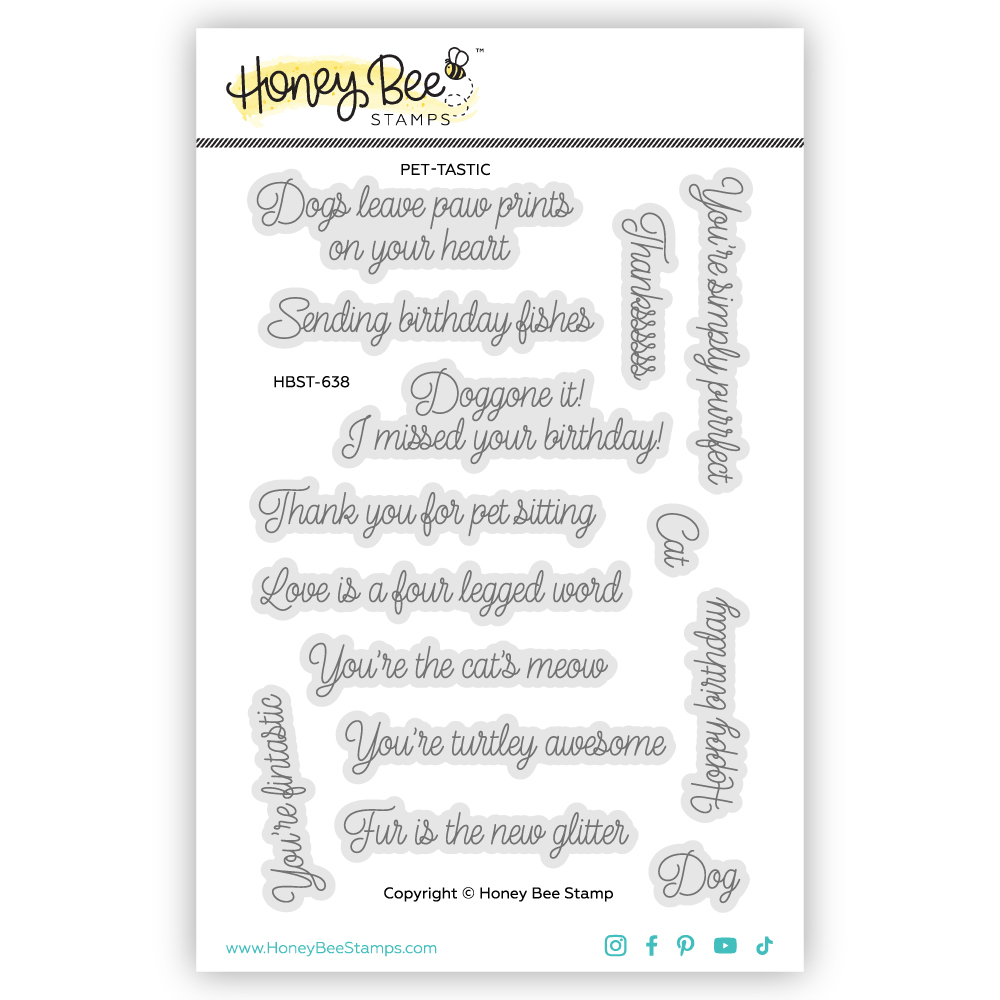 *NEW* - Honey Bee - Pet-tastic 4x6 Stamp Set