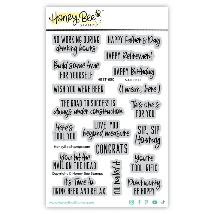 Honey Bee - Nailed It 4x6 Stamp Set