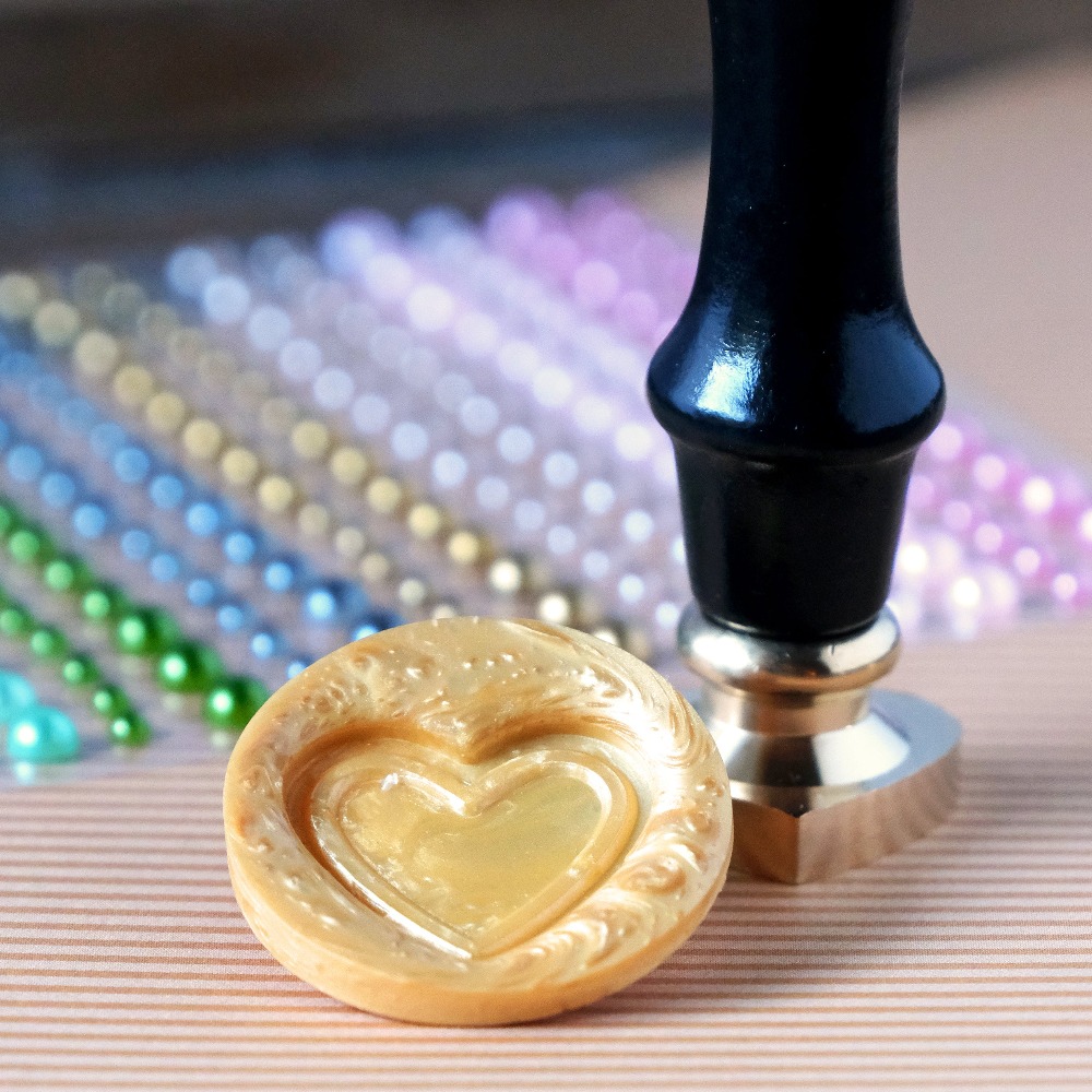 Honey Bee - Heart Frame - Wax Stamper
