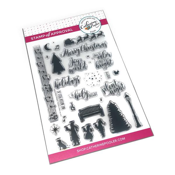 Catherine Pooler - Here We come A-Caroling Stamp Set