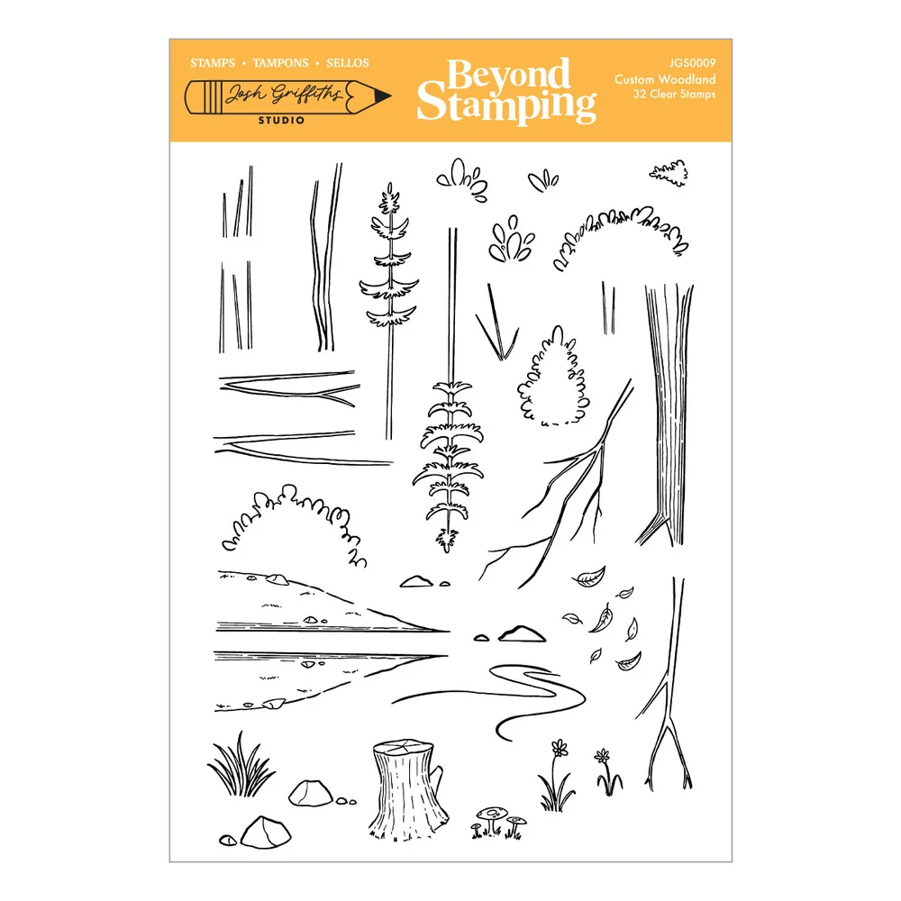**NEW* - Spellbinders - Beyond Stamping Custom Woodland Clear Stamp Set by Josh Griffiths Studio