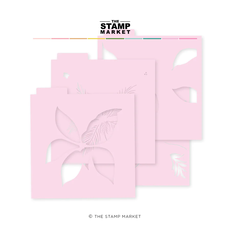 The Stamp Market - JUMBO POINSETTIA STENCIL