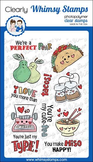 Whimsy Stamps - Valentine Puns Clear Stamps