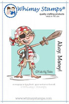 Whimsy Stamps - Pirate Boy - Krista Heij-Barber