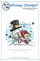 Whimsy Stamps - Snowman Love - Krista Heij-Barber