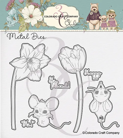 Colorado Craft Company - Kris Lauren ~ Daffodil Mice Dies