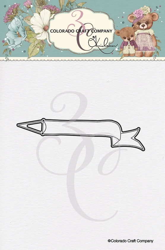 Colorado Craft Company - Kris Lauren~Greetings Banner Dies