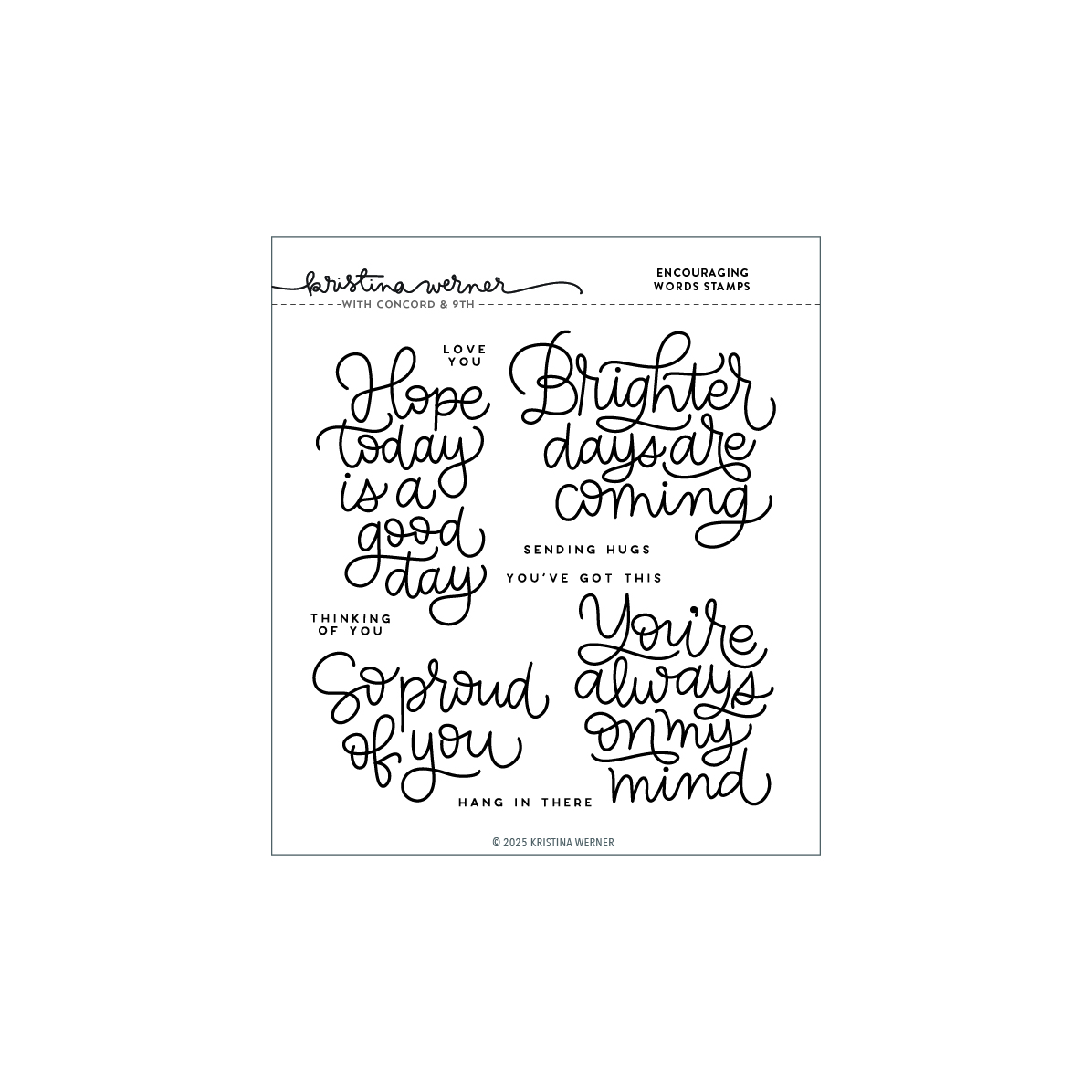 Concord & 9th - Encouraging Words Stamp Set (6 x 6)