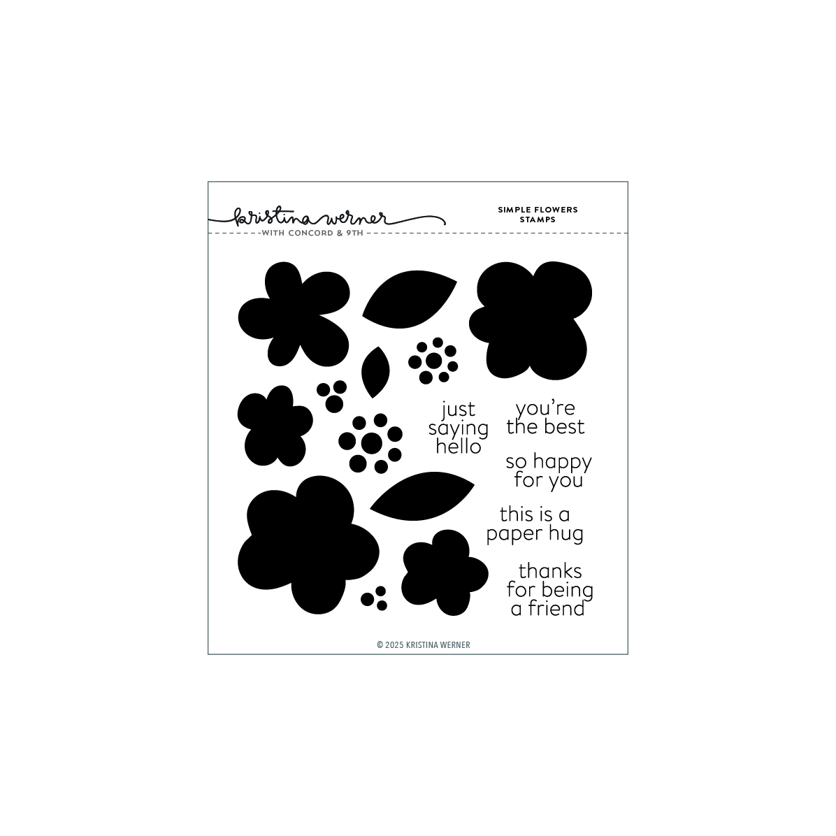 Concord & 9th - Simple Flowers Stamp